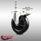 Service Caster 5 Inch 316SS Hard Rubber Swivel 12mm Threaded Stem Caster Total Lock Brake SCC-SS316TSTTL20S514-HRS-M1215 - alternate 1